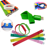 Silicone Wrist Band With 4 GB USB Drive